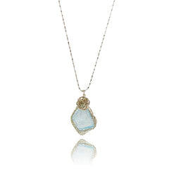‘’Seabreeze‘’ Aquamarine Necklace|Handmade Jewelry For  Calm & Emotional Healing - Auratract