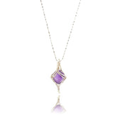 ‘’ Witchlight ‘’ Amethyst Necklace|Handmade Jewelry for Intuition & Calm - Auratract