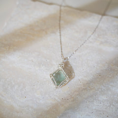 ‘’Forest Whisper" Green Fluorite Necklace |Handmade Jewelry For Calm & Clarity - Auratract