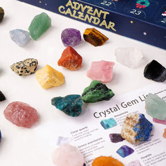 Christmas Crystal Raw Stone Advent Calendar Blind Box - Auratract