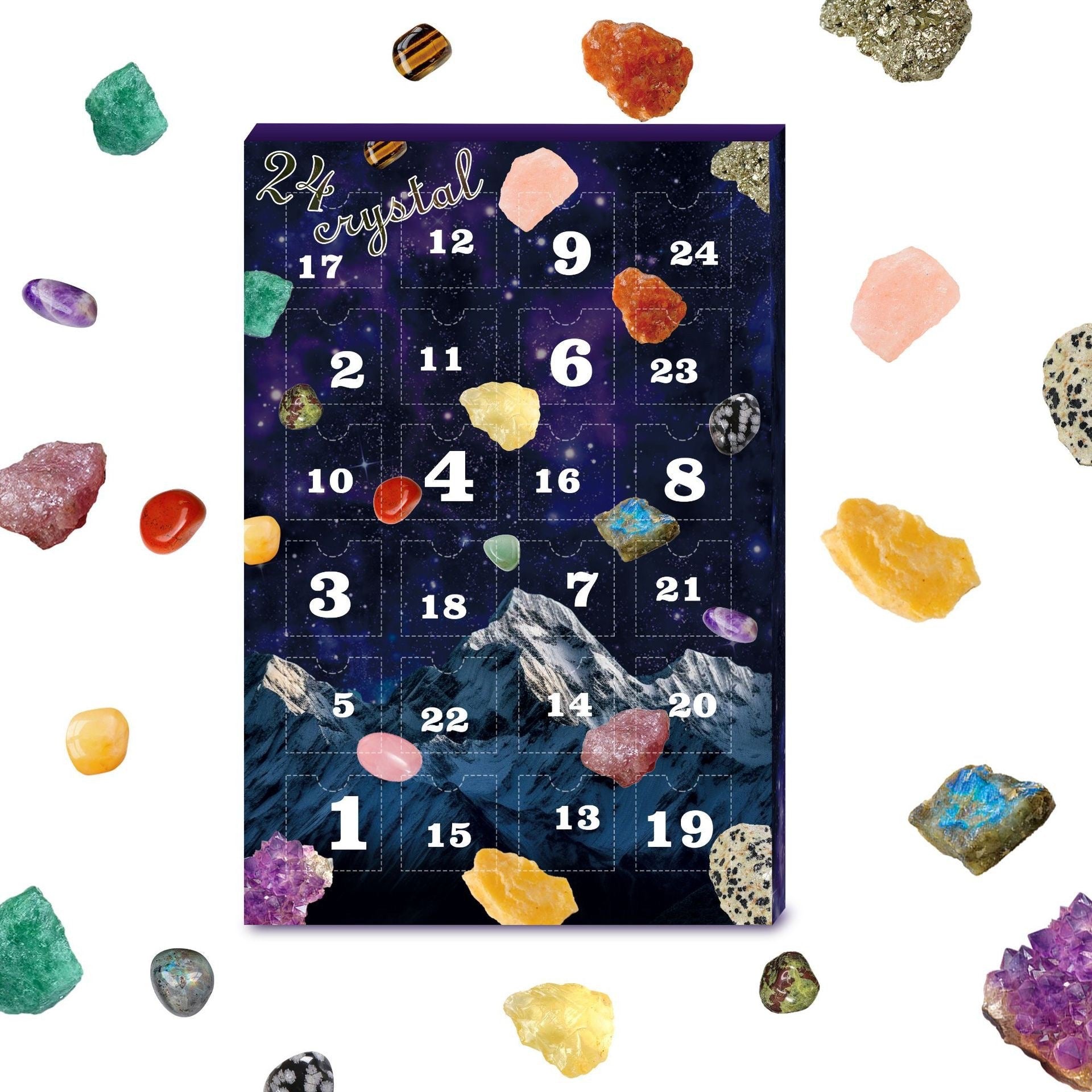 24-Day Mystery Crystal Gift Box for Christmas - Auratract