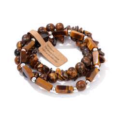 Natural Raw Stone Bracelet  | Genuine Gemstone Jewelry - Auratract