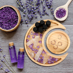 mindfulness altar tray for jewelry crystals and intention setting