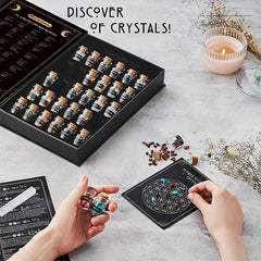 crystal grid and selenite stick used for cleansing and charging