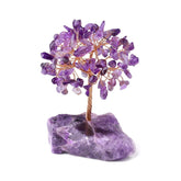 Amethyst Feng Shui Crystal Tree | Natural Energy Tree for Good Fortune - Auratract