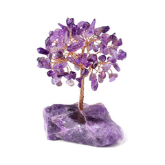 Amethyst Feng Shui Crystal Tree | Natural Energy Tree for Good Fortune - Auratract
