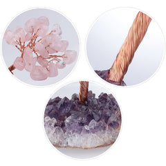Citrine Feng Shui Crystal Cluster Tree | Good Fortune and Wealth Natural Energy Tree - Auratract