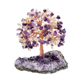 Citrine Feng Shui Crystal Cluster Tree | Good Fortune and Wealth Natural Energy Tree - Auratract