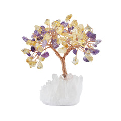 Citrine Crystal Feng Shui Tree | Natural Crystal Energy Tree for Luck & Prosperity - Auratract