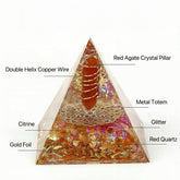 Orgone energy pyramid for business success, motivation, and financial growth.