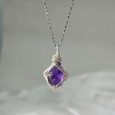 Amethyst Raw Necklace【Hand Made】 - Auratract