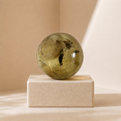 Natural Citrine Crystal Sphere | For Abundance & Wealth - Auratract
