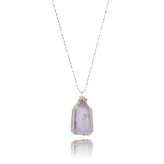 ‘’Soulveil‘’ Amethyst Necklace|Handmade Jewelry For Intuition & Healing - Auratract
