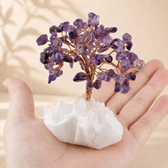 Crystal Feng Shui Tree | Natural Gemstone Tree for Luck & Harmony - Auratract
