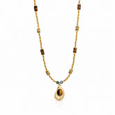Tiger’s Eye Pendant Necklace for Protection and Courage