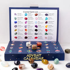 Christmas Crystal Raw Stone Advent Calendar Blind Box - Auratract