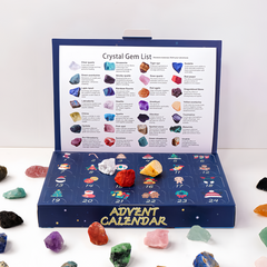 Christmas Crystal Raw Stone Advent Calendar Blind Box - Auratract