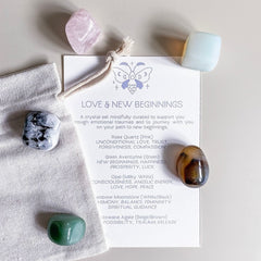 Crystal Healing Sets for Love, Calm, Abundance & Chakra Balance - Auratract