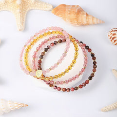 4-in-1 Energy Crystal Bracelet Set | Love & Happiness - Auratract