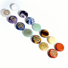 7 Chakra Yoga Stones Set | Balance Energy & Promote Healing - Auratract