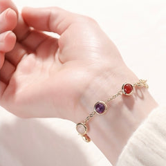 Crystal bracelet for good luck and emotional healing