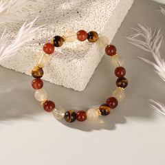 Healing crystal bracelet for abundance, financial success & personal power.