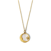 moon and star shell necklace for emotional balance