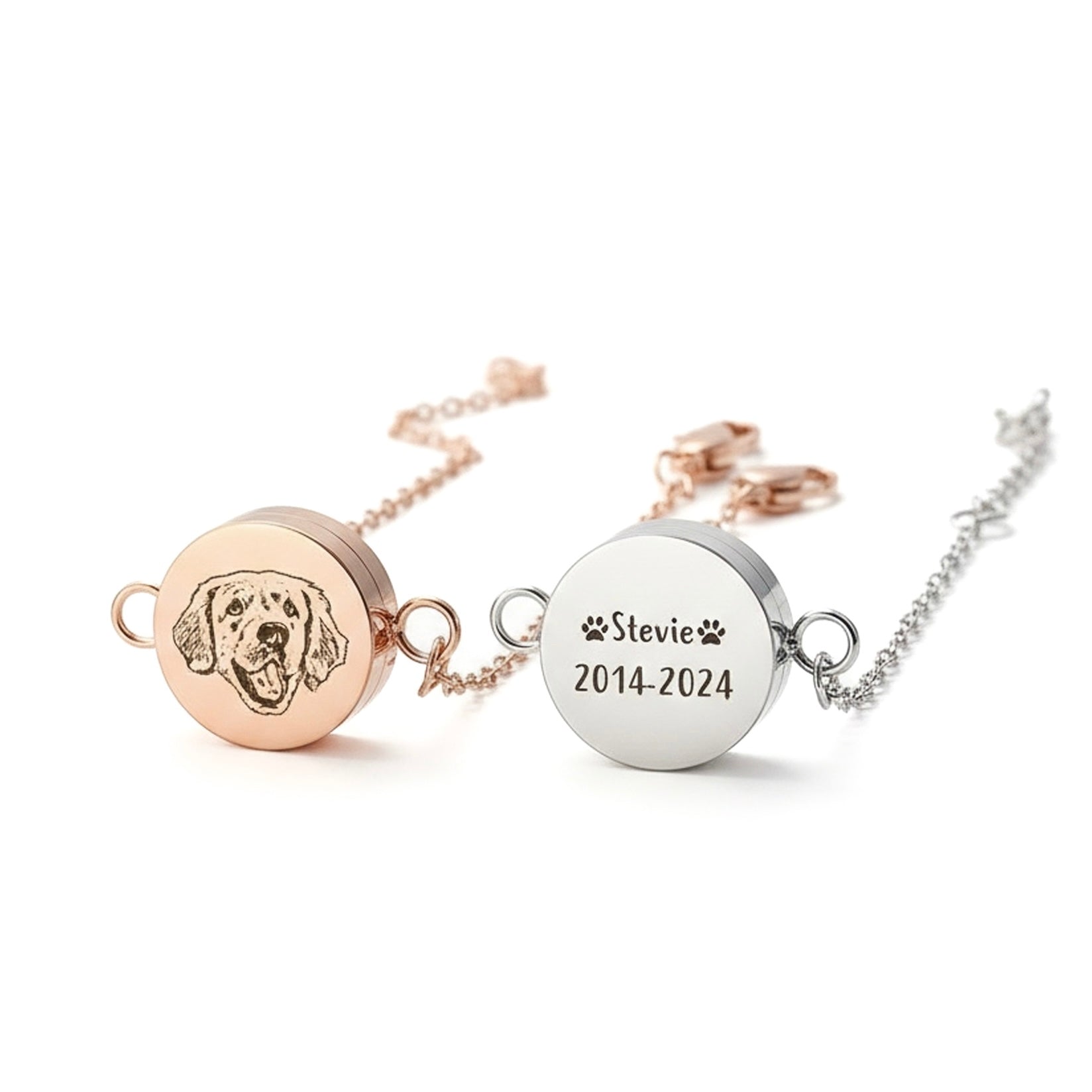personalized pet keepsake bracelet with engraving