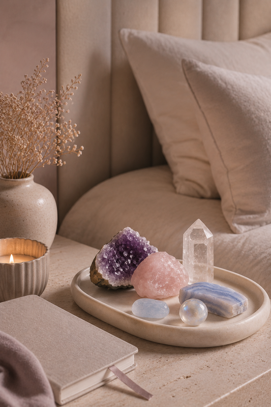 10 Crystals for Peaceful Nights & Calming Bedtime Rituals