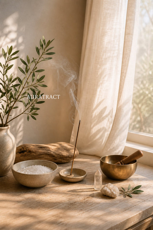 Space cleansing ritual for a calm, mindful home