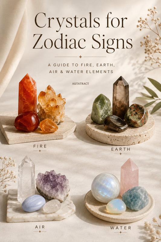Crystals for Zodiac Signs: A Guide to Fire, Earth, Air & Water Elements