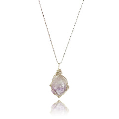 ‘’Mermaid’s Tear‘’ Ombre Amethyst Necklace｜Handmade Jewelry for Healing & Peace - Auratract
