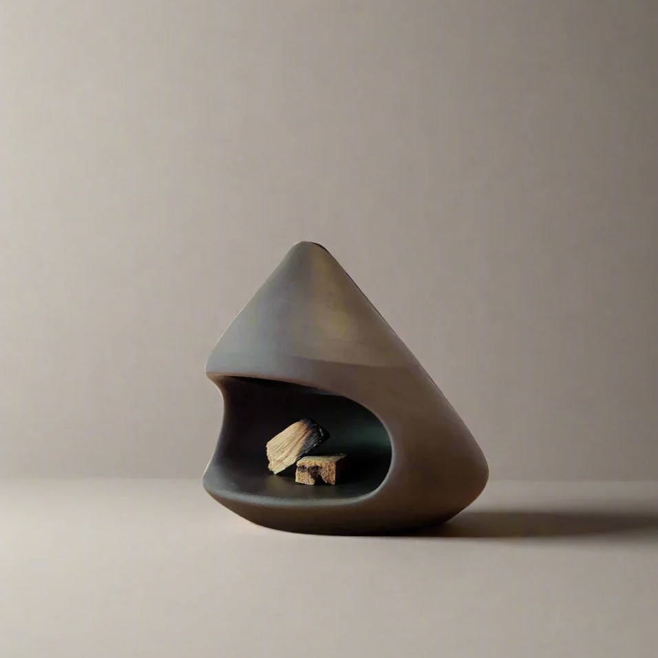 Cleansing Smudge Bowl & Palo Santo Holder｜Minimalist Ceramic Decor