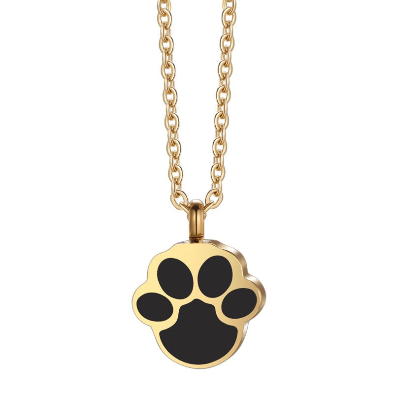 pet remembrance jewelry with paw print charm”