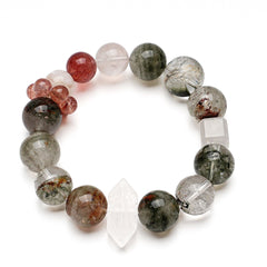 Spiritual gemstone bracelet for love, wealth, and growth energy