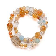 Spiritual crystal bracelet for abundance, calm energy, and protection