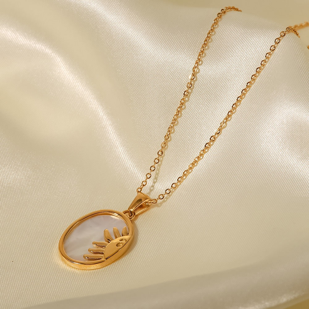 Sun & Moon Shell Necklace｜For Balance & Inner Harmony - Auratract