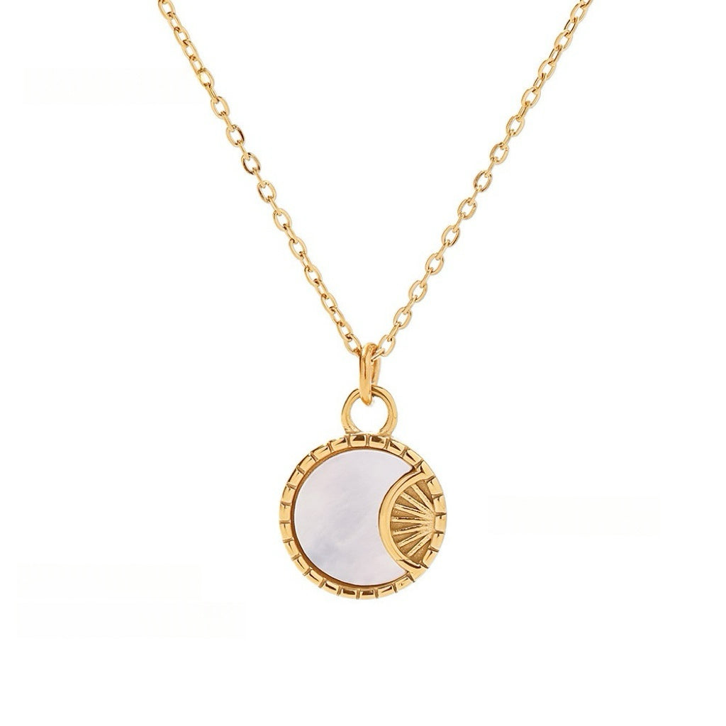 Sun & Moon Shell Necklace｜For Balance & Inner Harmony - Auratract