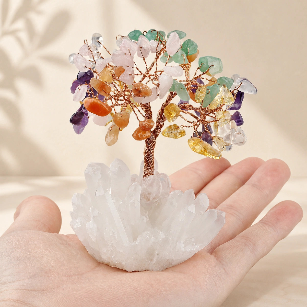 Crystal Feng Shui Tree | Natural Gemstone Tree for Luck & Harmony - Auratract