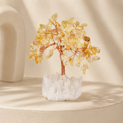 Crystal Feng Shui Tree | Natural Gemstone Tree for Luck & Harmony - Auratract