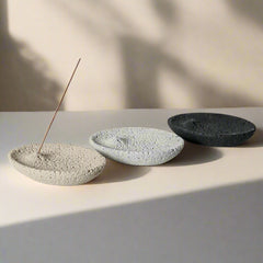 Minimalist Cement Incense Holder, Smudge Stick Burner Plate