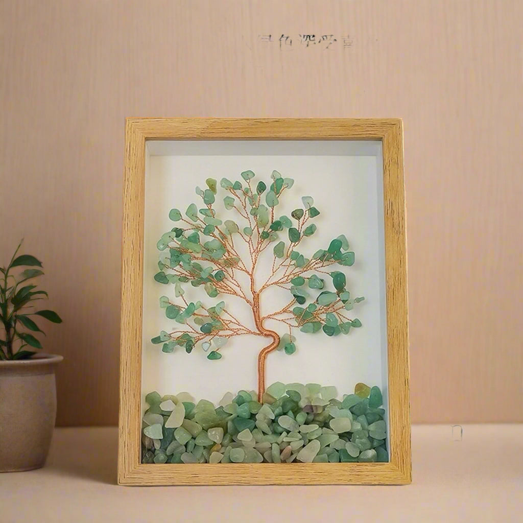 Crystal Tree of Life Frame Decor｜Feng Shui Money Tree For Abundance & Positive Energy