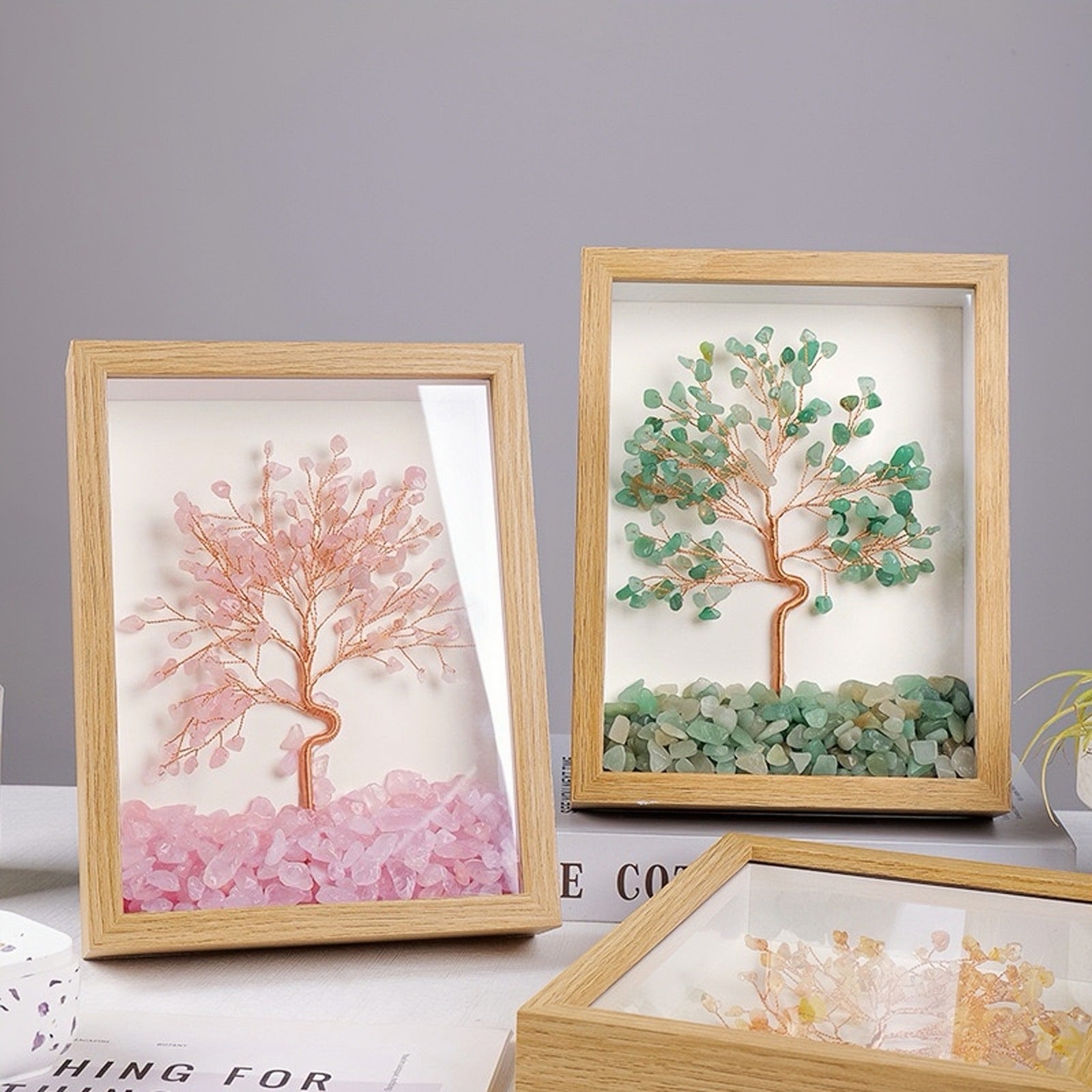 Crystal Tree of Life Frame Decor｜Feng Shui Money Tree For Abundance & Positive Energy