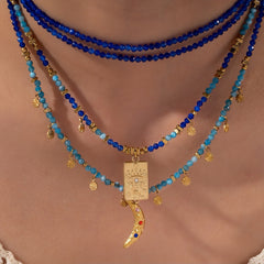 Layered bohemian necklaces for women with spiritual symbolism
