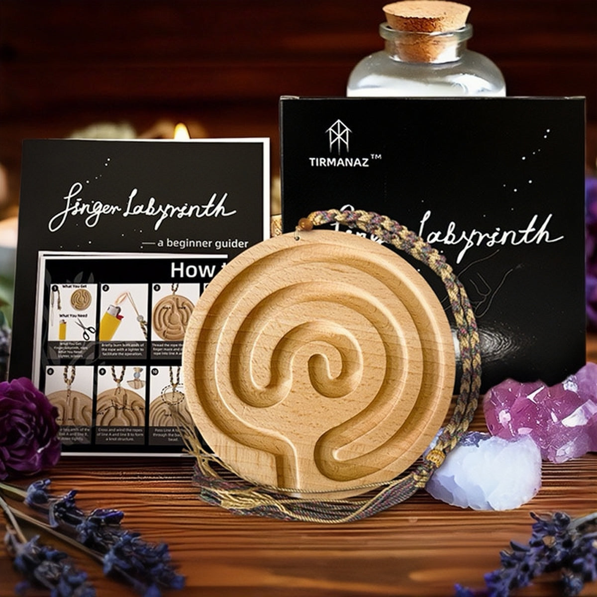Spiritual and sensory labyrinth toy for focus and healing