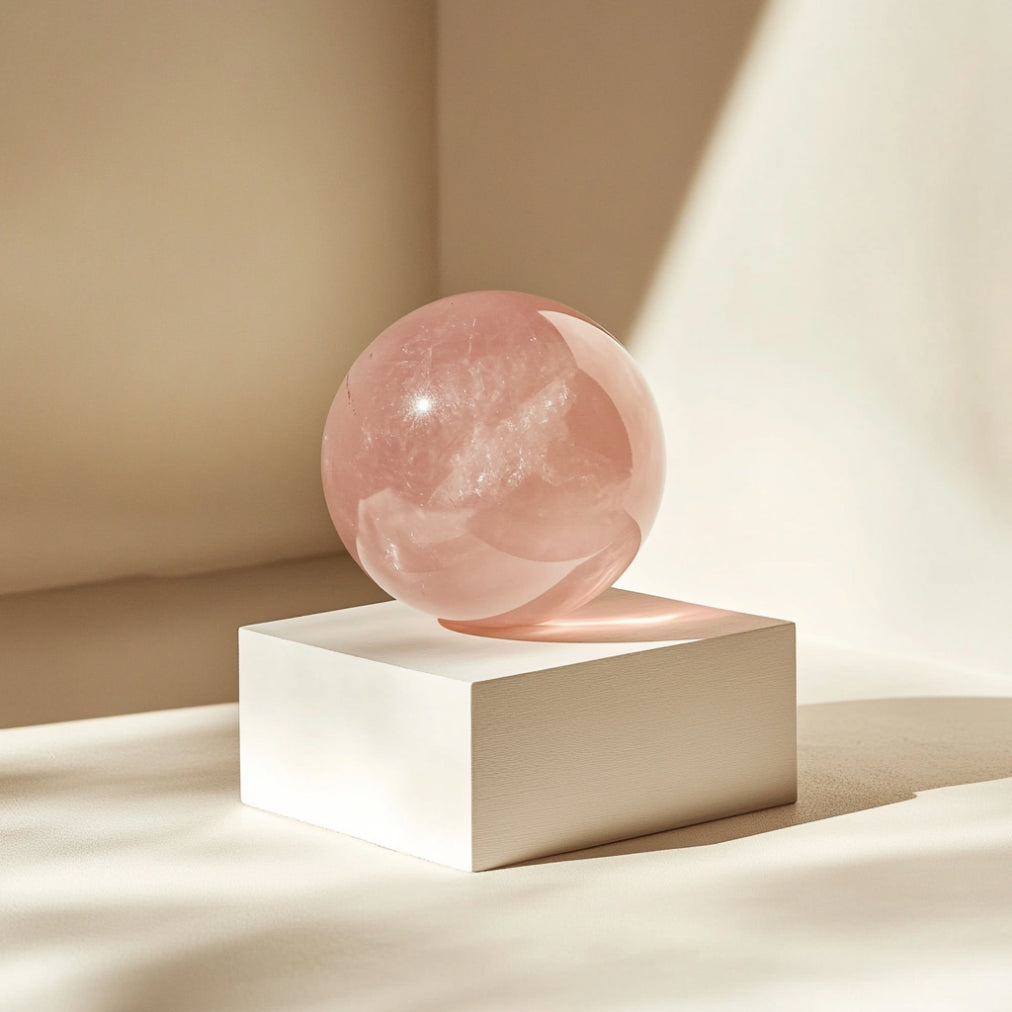 love｜Rose Quartz Energy Crystal Sphere - Auratract